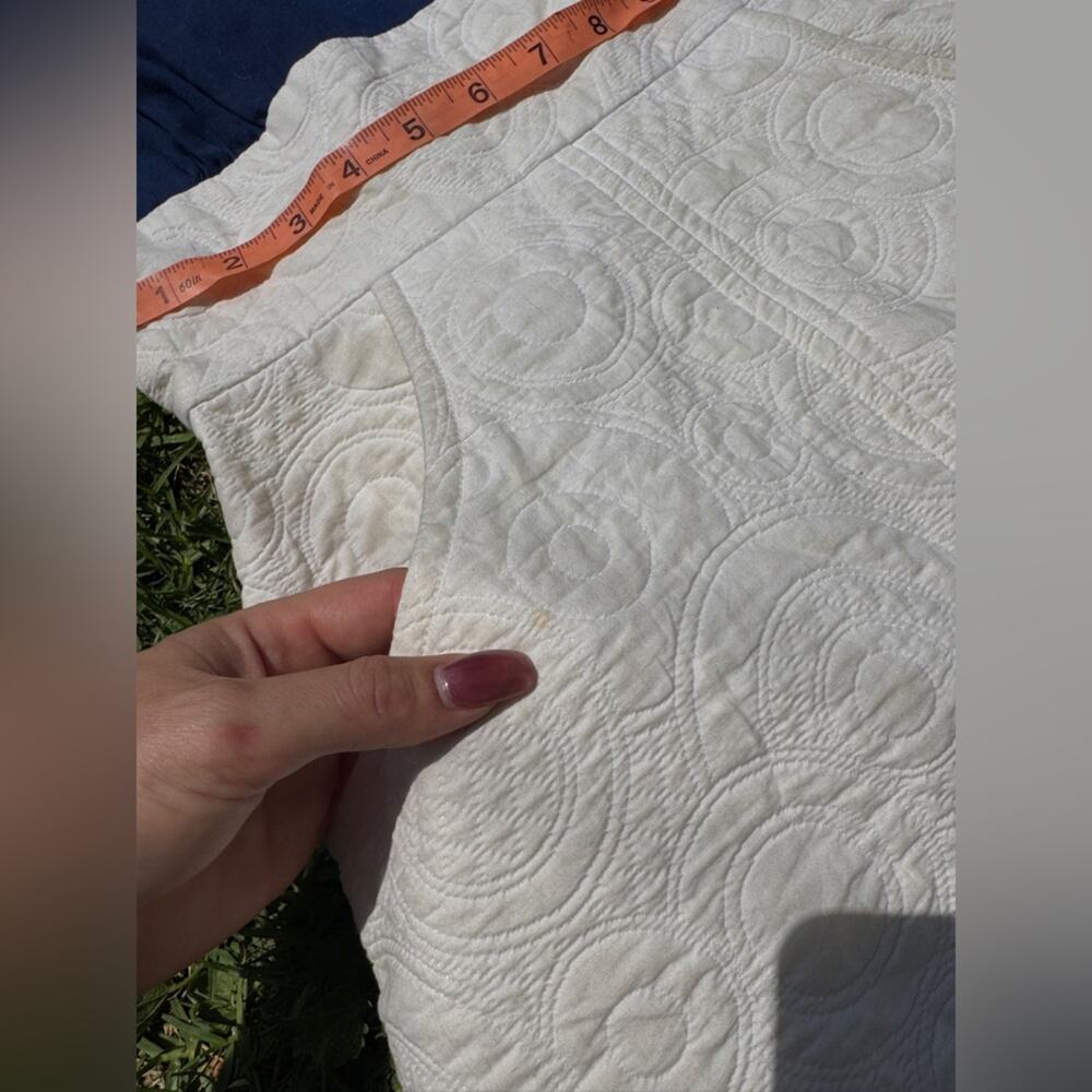 70s Vintage Long Sleeve Navy and Cream Dress - Picture 4 of 8
